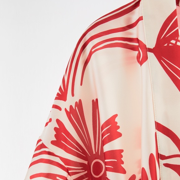 ZARA BELTED PRINTED KIMONO - Picture 4 of 14